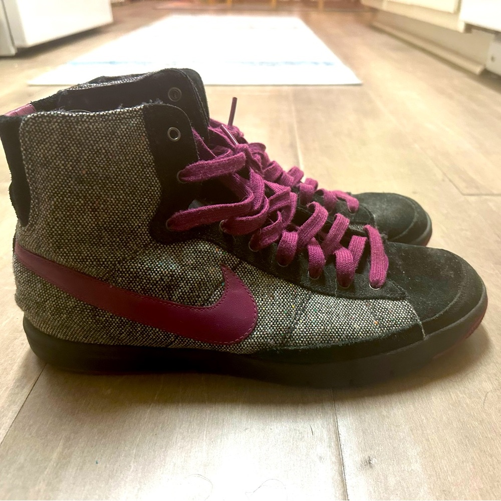 Nike Blazers Tweed and Purple Women’s 8.5